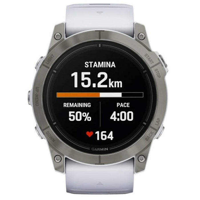 Men's Watch GARMIN 010-02804-11 White Titanium