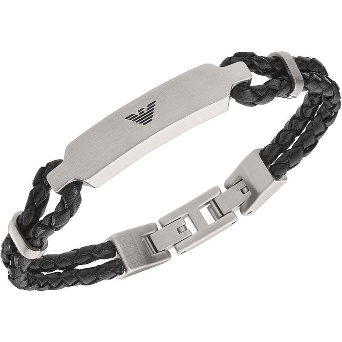 Men's Bracelet Emporio Armani ESSENTIAL Stainless steel Black