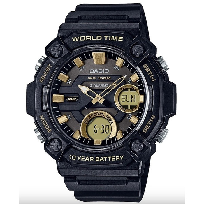 Men's Watch Casio OVERSIZE 10 YEAR BATTERY Black (Ø 52 mm)