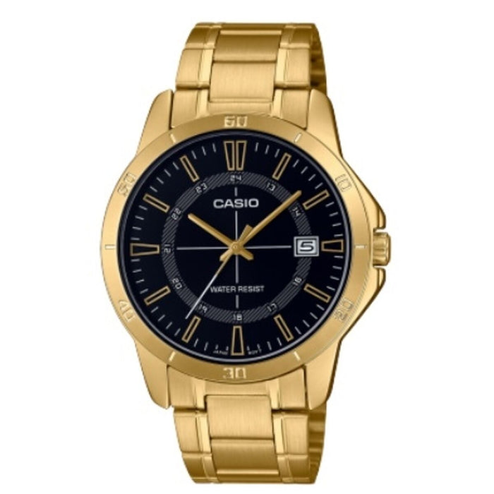 Men's Watch Casio CASUAL DATE GOLD - BLACK (Ø 41,5 mm)