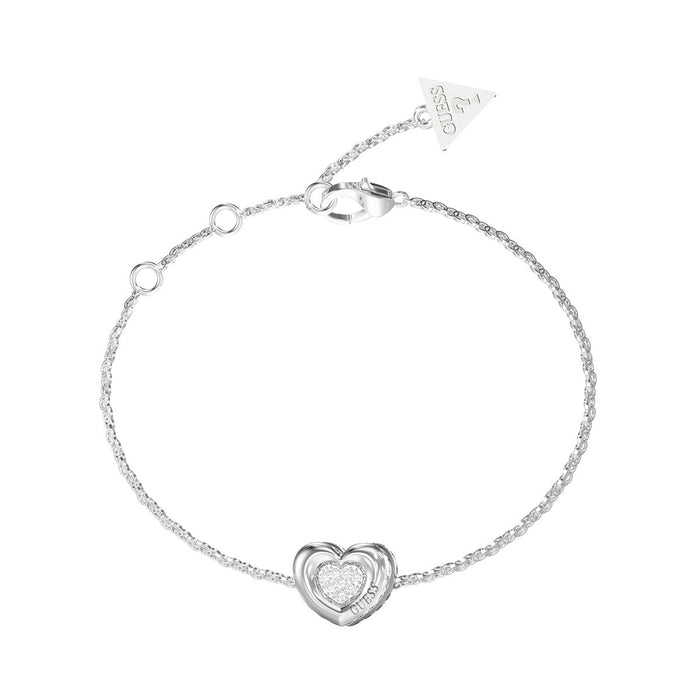 Ladies' Bracelet Guess JUBB05461JWRHS Silver