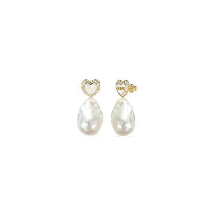Ladies' Earrings Guess JUBE04022JWYGWHT-U Steel