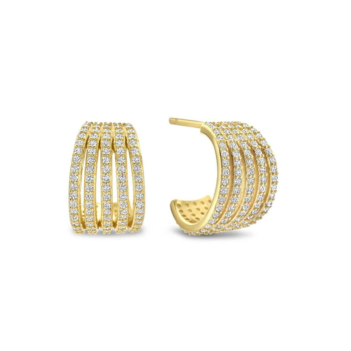 Ladies' Earrings New Bling 9NB-1430 Golden