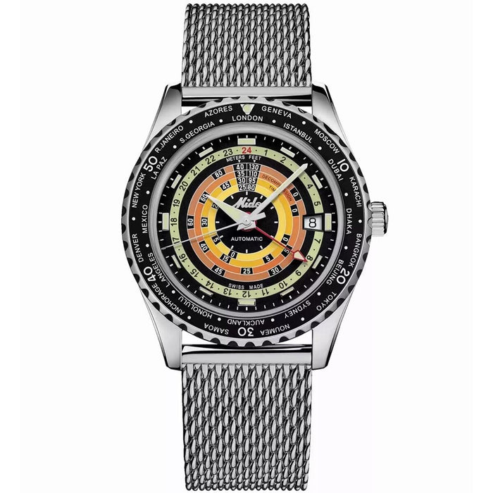 Ladies' Watch Mido OCEAN STAR DECOMPRESSION WORLDTIMER Silver